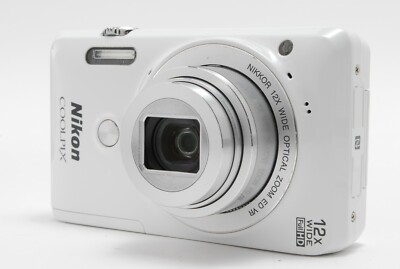 N MINT 】 Nikon COOLPIX S6900 Natural White Digital Camera From 
