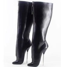 Wonder New Style Ballet Boots Stiletto Heel Clubwear Party Zip Fetish Boots
