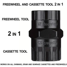 Freewheel and Cassette 2 in 1 Tool - Shimano and SRAM Freewheels and Cassettes