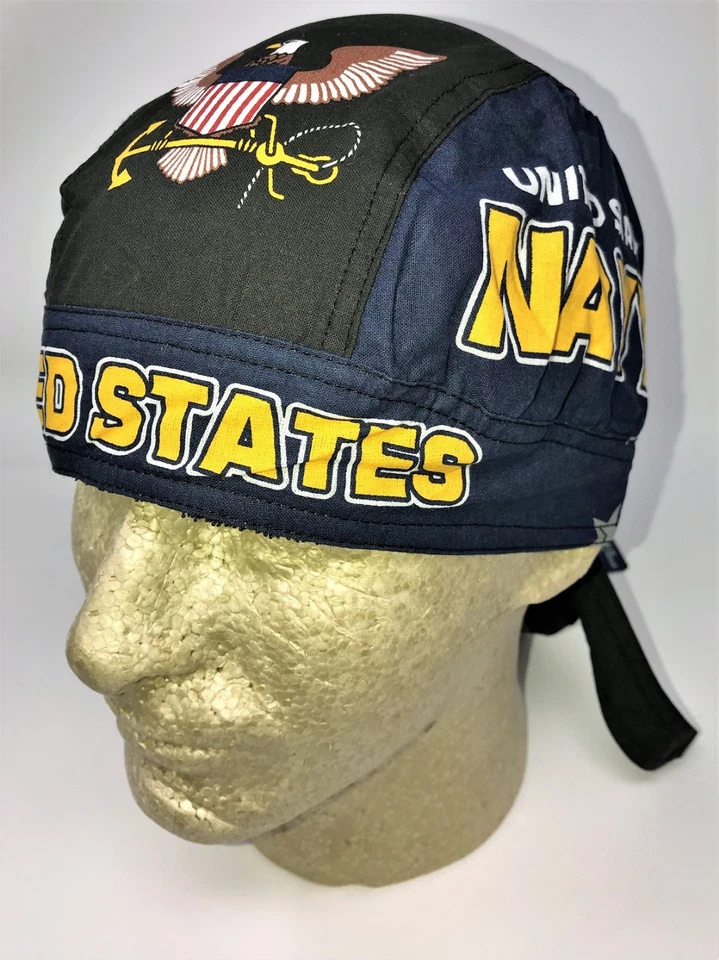 美国海军军用鹰头巾头巾头巾汗带 Durag Capsmith 免运费 — 第 4/4 张图片