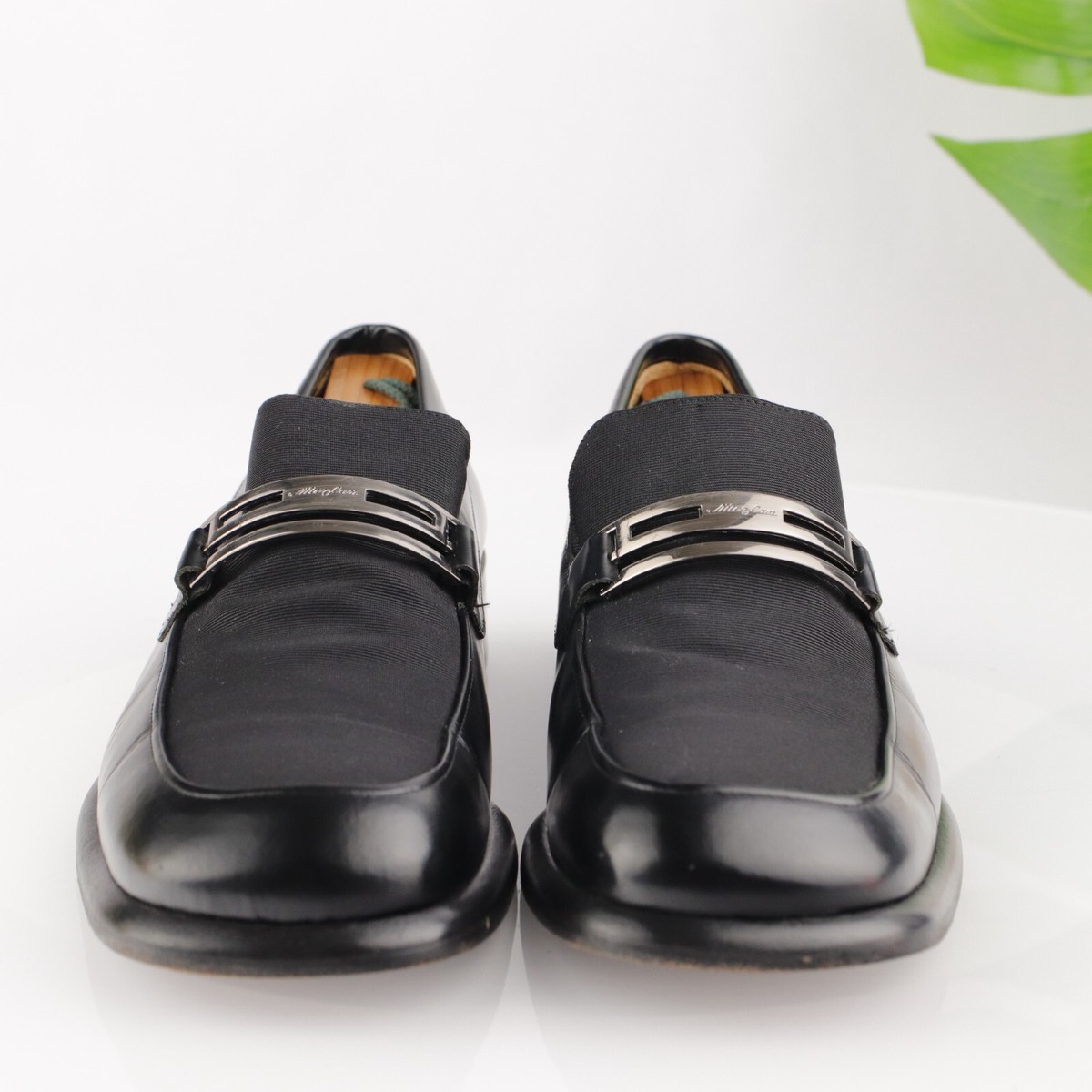 Mezlan Catano Black Leather Slip‎ On Dress Loafer Shoes Mens Size 12 M Amazon.com | Mezlan - Milani - Men main image 4