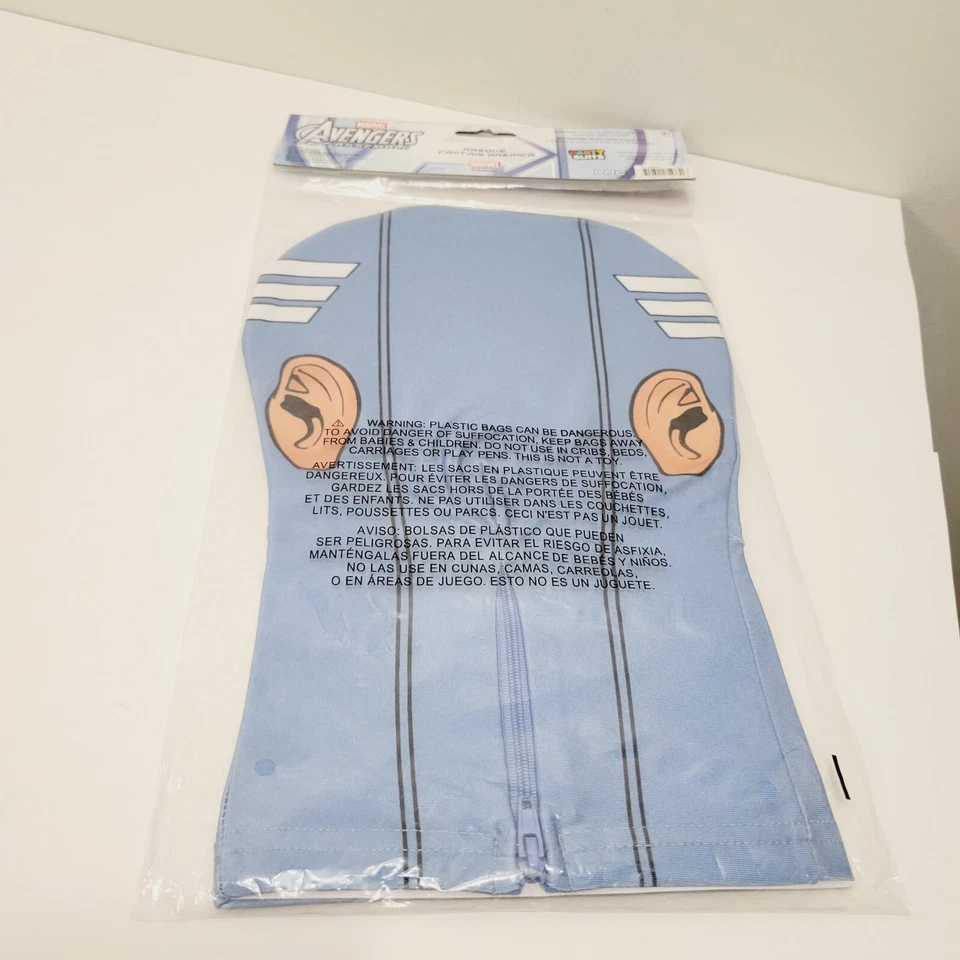 Captain America Partysuit Mask Marvel Avengers Assemble Halloween Costume - Image 3 of 3