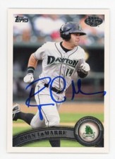 SIGNED BASEBALL CARD AUTO CINCINNATI REDS RYAN LaMARRE 2011 TOPPS PRO DEBUT 226