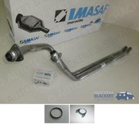 Imasaf Auspuff Hosenrohr+Dichtungen für Mercedes Coupe W111 250SE+280SE 65-71
