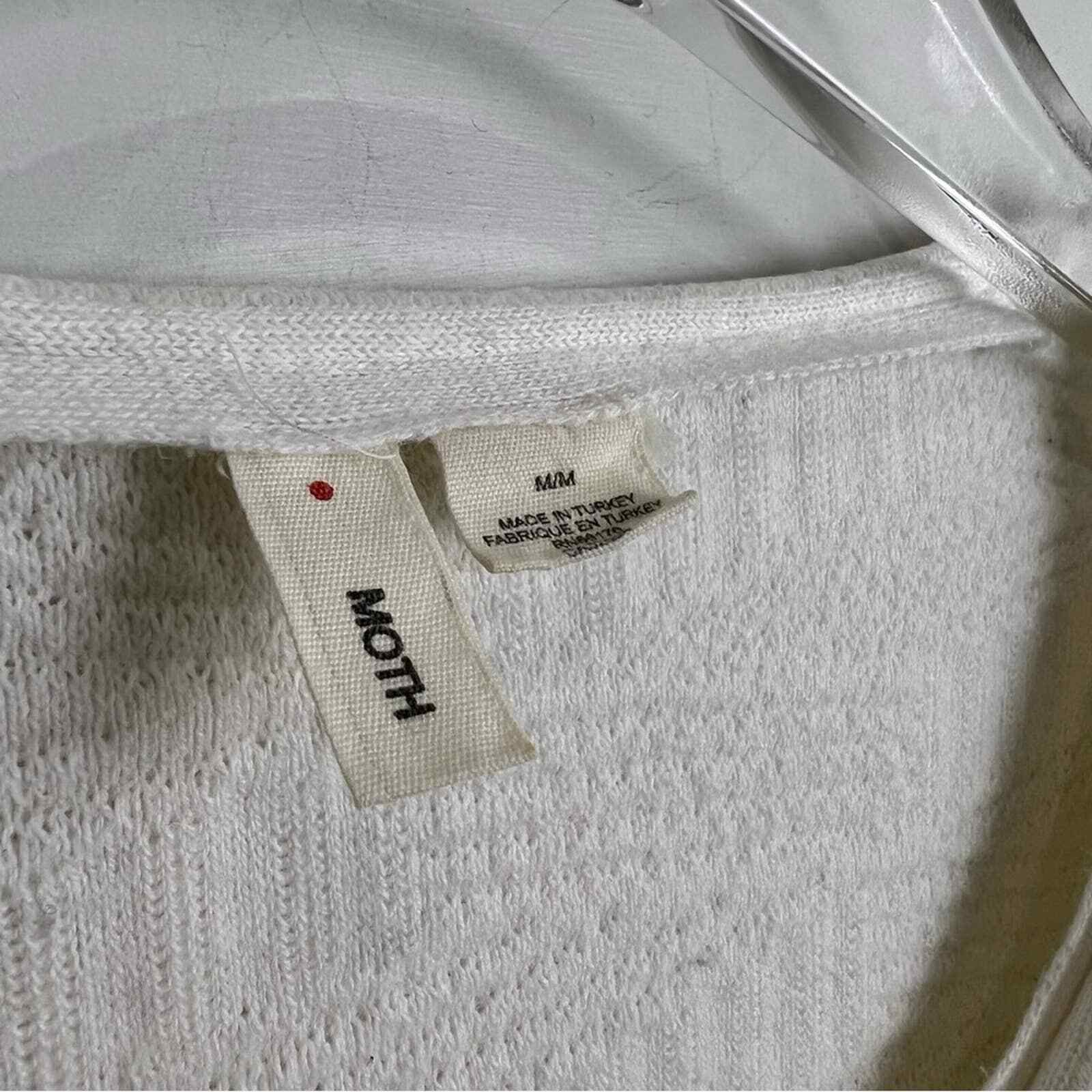 MOTH Medium Matelasse Zipper Pullover - image 4