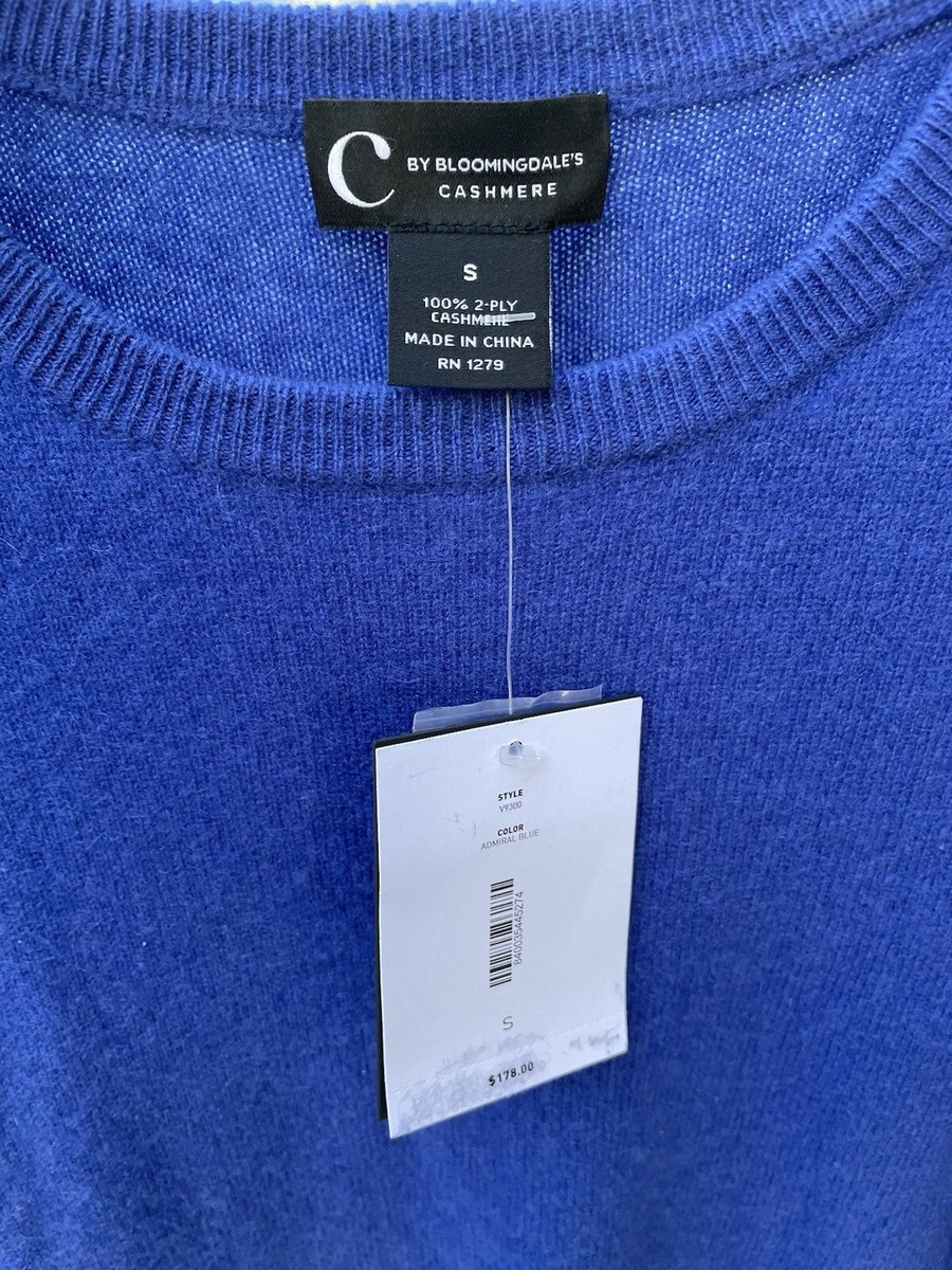 C By Bloomingdales Cashmere Sweater Crew Size Small