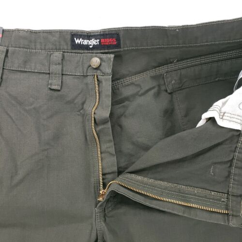NWT Wrangler Riggs Workwear Relaxed RipStop Ranger Cargo Pants Loden 46x30