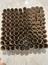 110 Empty Brown Clean toToilet Paper Rolls Cardboard Tubes for Craft Projects