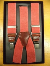 Vintage Red Brace 119 - 100 Made in Italy