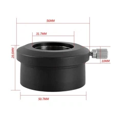 2" to 1.25" Telescope Eyepiece Adapter with M48x0.75mm Thread