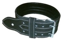 Powerlifting Belt 13mm 2 prong black suede IPF Approved Deadlift Squat