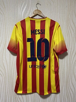 BARCELONA 2013 2014 AWAY FOOTBALL SHIRT SOCCER JERSEY NIKE 532823