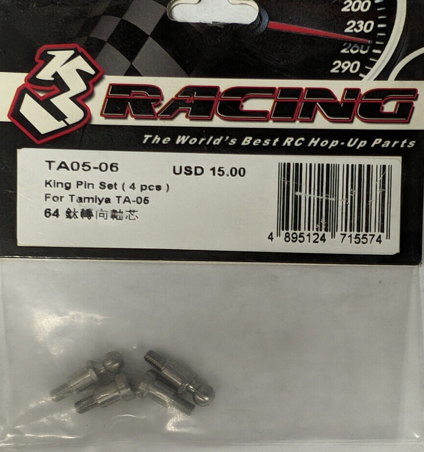 3 RACING KING PIN SET ( 4PCS ) FOR TAMIYA TA-05