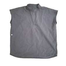 FIGS Technical Collection Rafaela Oversized Gray Scrub Top Size XS Woman