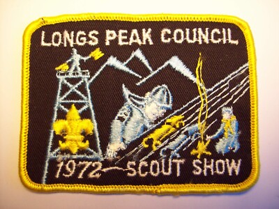 Vintage Pfadfinder Abzeichen Patch - 1972 Long Peak Council SCOUT SHOW