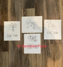 6ft, 8ft & 10ft Aermotor Windmill 702 Exploded Parts Diagrams