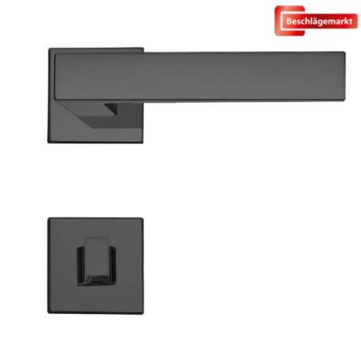 Linea Cali Rosettengarnitur eckig Corner Zincral anthrazit WC Türdrücker
