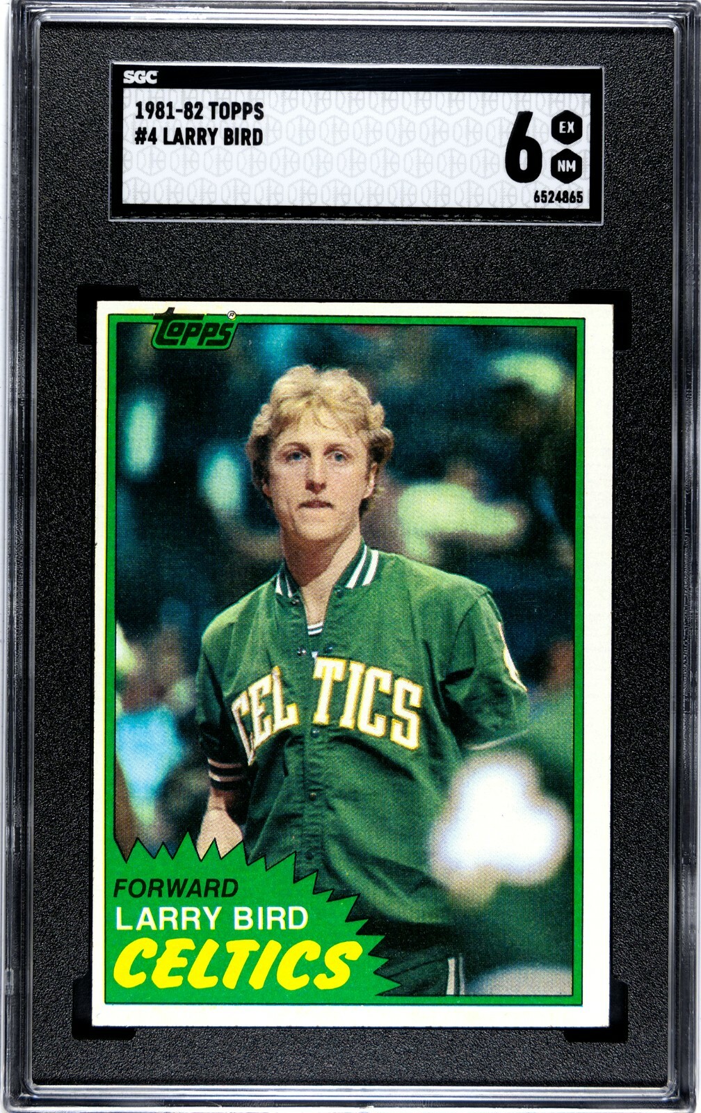 Larry Bird Boston Celtics HOF 1981 Topps Basketball #4 SGC 6 EX-NM