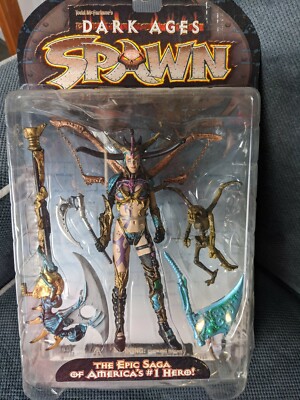SPAWN Dark Ages THE SKULL QUEEN Figure 1998 McFarlane