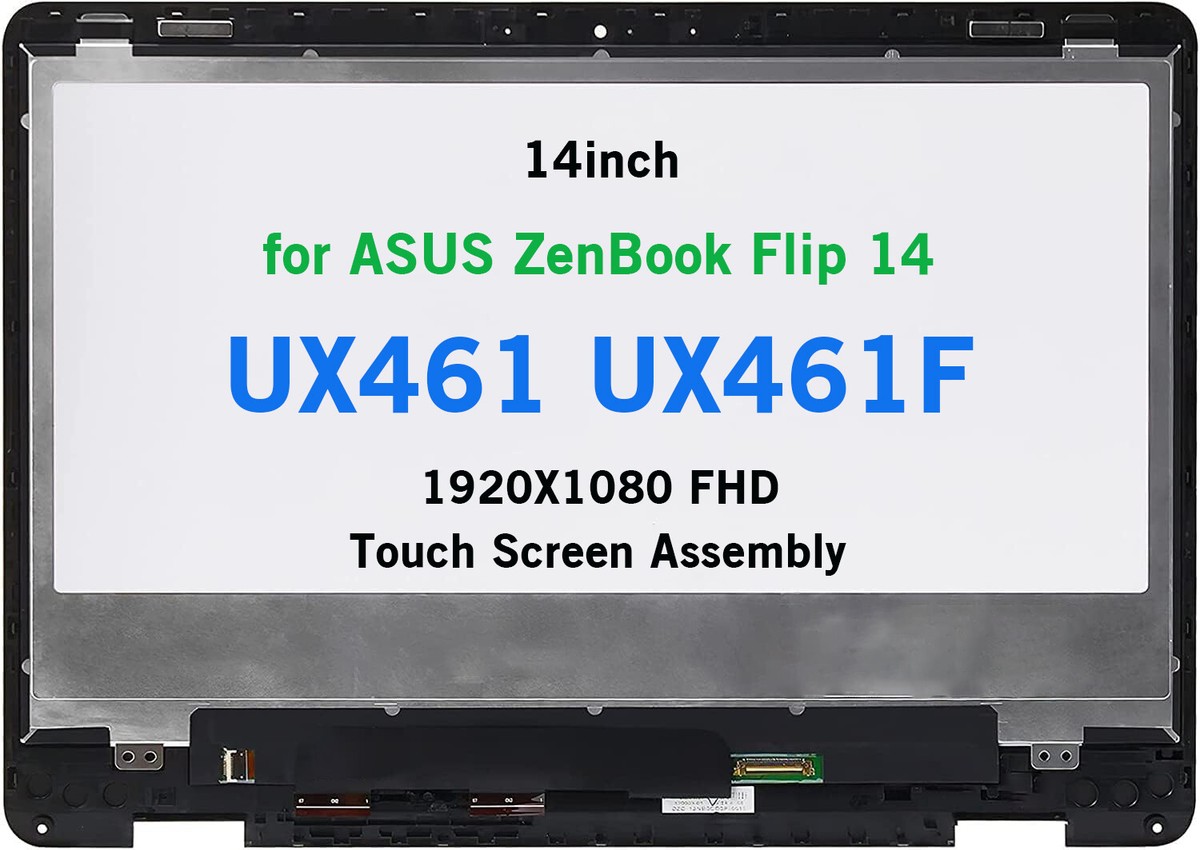 14in FHD LCD Touch Screen Assembly for ASUS ZenBook Flip 14 UX461  UX461FA-DH51T