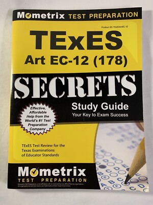 TExES Art EC-12 (178) Secrets Study Guide: TExES Test Review for the Texas Ex… 9781610728942| eBay