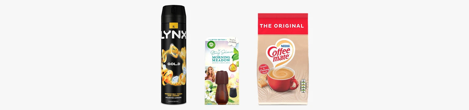 Up to 50% off grocery essentials
