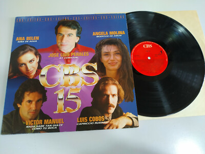 CBS 15 Jose Luis Perales Victor Manuel Roberto Carlos LP Vinilo 12'' VG/VG 2T ESP