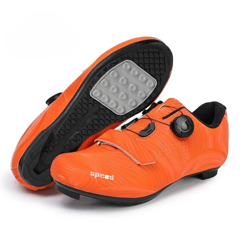 Professional Men MTB Cycling Shoe Self-Locking Speed Road SPD Flat Cleat Sneaker - Image 4 of 4