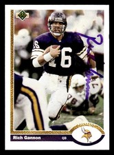1991 Upper Deck Football #659 Rich Gannon Signed Autograph (no COA) *e1