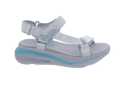 Allrounder sandal with Hook and Loop straps Far Away in white-grey off-white