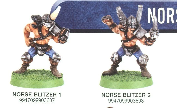 Warhammer: Blood Bowl - Blitzer nórdico (op metal) linieros, catcher, lanzador Foto 4 de 4