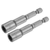 "2 StüCk 1/4\" 5/16\" SteckschlüSsel Bohrer 2.56\" LäNge Sae Nicht Magnetisch"