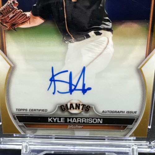 Kyle Harrison 2023 1st Bowman Chrome Prospects Gold Refractor 24/50 CSG 9.5 - Bild 2 von 3