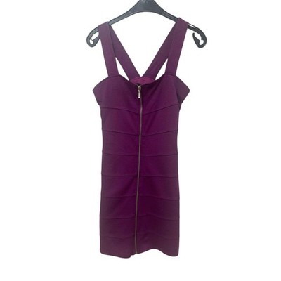 H&M Kleid Damen Dress Damenkleid Gr. S Schwarz Bandage Look Stretch Elegant Sexy