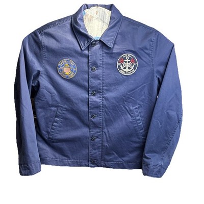 POLO RALPH LAUREN XL Sateen USRL Naval Insulated Utility Deck Jacket  NWT $498