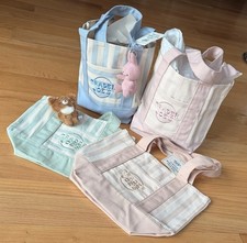 Trader Joes Striped Mini Canvas Tote Bag Pick Your Color Limited E Free Shipping