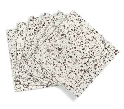 d-c-fix 11er Pack Vinyl Bodenfliesen Terrazzo Stein-Optik selbstklebend 30x30 cm