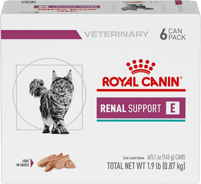 Veterinary Diet Feline Renal Support E Adult Loaf in Sauce Cat Food, 5.1 Oz (Pac