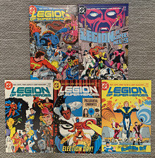 DC Comics Lot of LEGION OF SUPERHEROES 7 8 9 10 11 7-11 VF/NM-NM- 1985