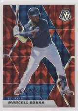 2021 Panini Mosaic Reactive Red Mosaic Prizm Marcell Ozuna #187 y0i