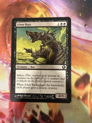 MTG - Ichor Rats - Scars of Mirrodin 67/249 - Regular Uncommon - LP