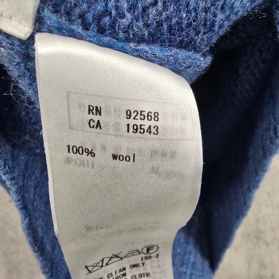 Suéter de Lana J Press Peludo Perro Grande* Azul Cuello Redondo Manga Larga Lana Unisex Foto 3 de 4