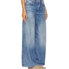 Free People We the Free Waterfalls Baggy Wide-Leg Jeans in Outlaw
