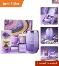 Spa Gift Basket with Insulated Mug - Ideal Birthday or Christmas Gift