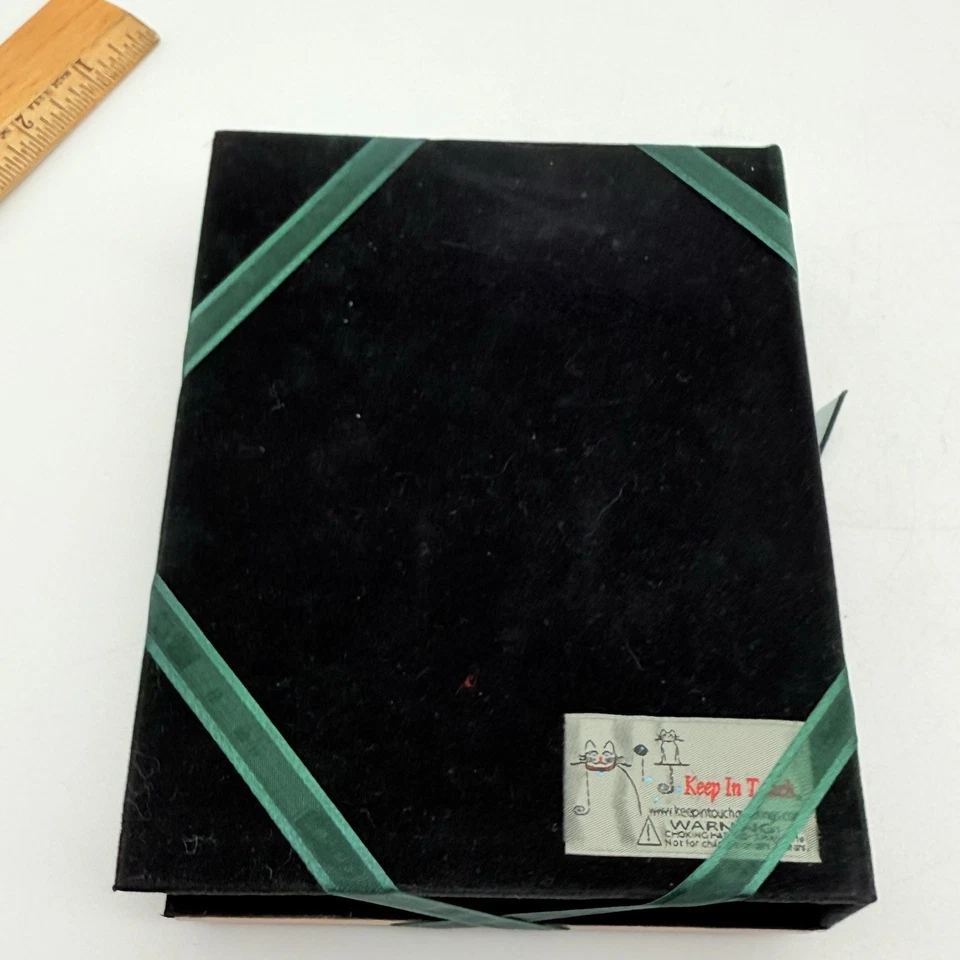 Christmas Happy Holidays Photo Album Red Wooden Front Door Wreath Decor - Image 4 of 4