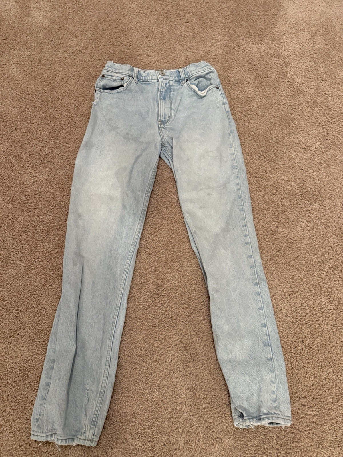 Abercrombie & Fitch Jeans Size 28/6r Light Wash The 90s Straight Ultra High Rise