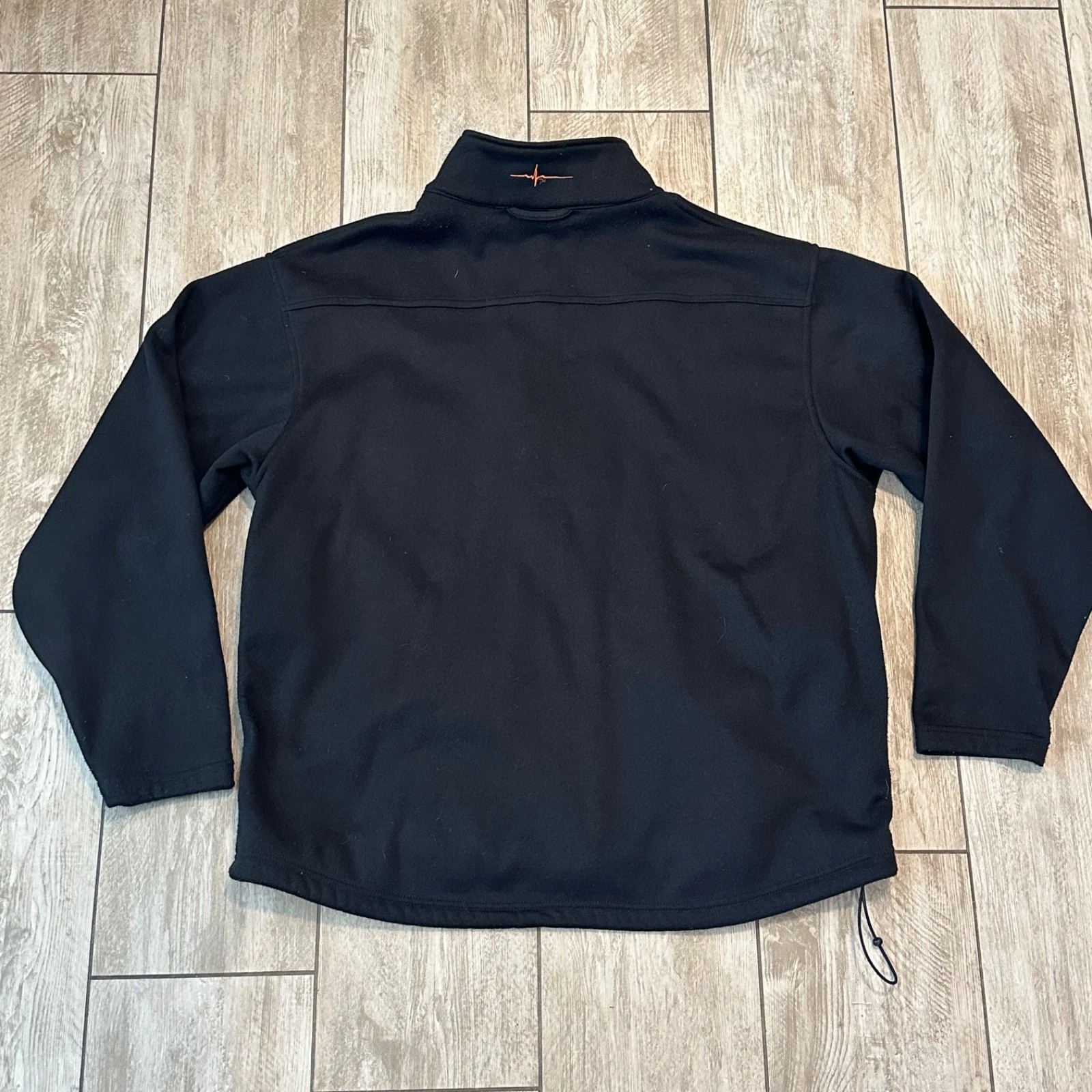 Habit Mens Black Solid Long Sleeve Camo Mock Neck Full Zip Jacket Size XLarge image 7