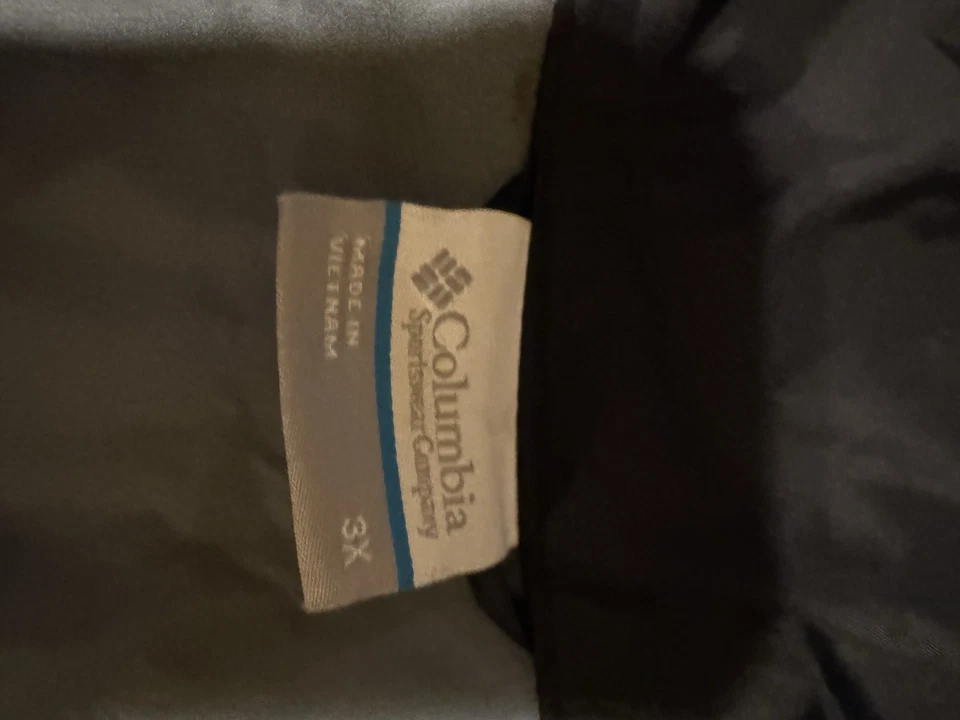 Chaqueta de lluvia impermeable negra Columbia para mujer 3X Omni-Tech cortavientos con capucha Foto 4 de 4