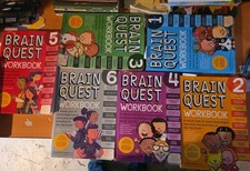 BRAIN QUEST Workbook grade 1, 2, 3, 4, 5 ,and 6 summer book lot