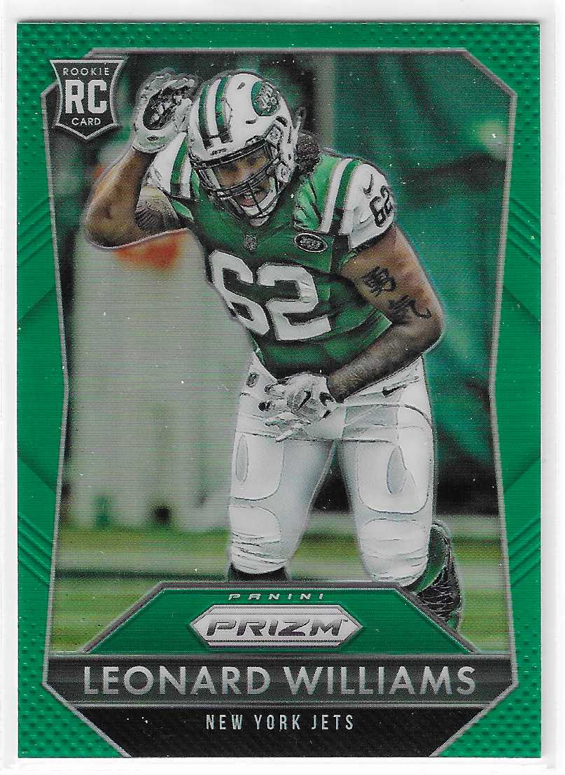 2015 Panini Prizm Prizms Green #261 Leonard Williams Rookie RC New York Jets